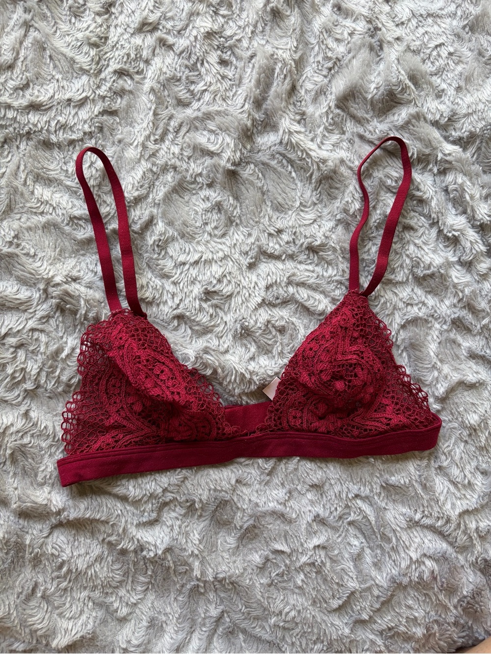 Victoria's Secret Burgundy Lace Bralette